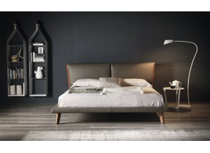 Nordic Simple Leather Fabric Bed Home Furniture